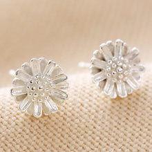 Load image into Gallery viewer, Daisy Flower Stud Earrings in Sterling Silver