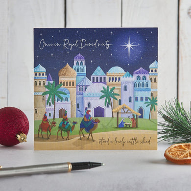 Once in Royal David's City Christmas cards, Pack of 10