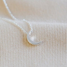 Load image into Gallery viewer, Crescent Moon Necklace in Silver