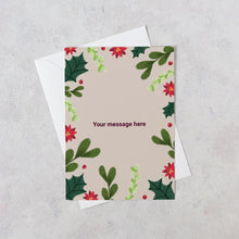 Load image into Gallery viewer, Personalised blank floral card