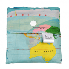 Load image into Gallery viewer, World Map Recycled Foldaway Shopper Bag