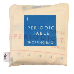 Periodic table recycled foldaway shopper bag