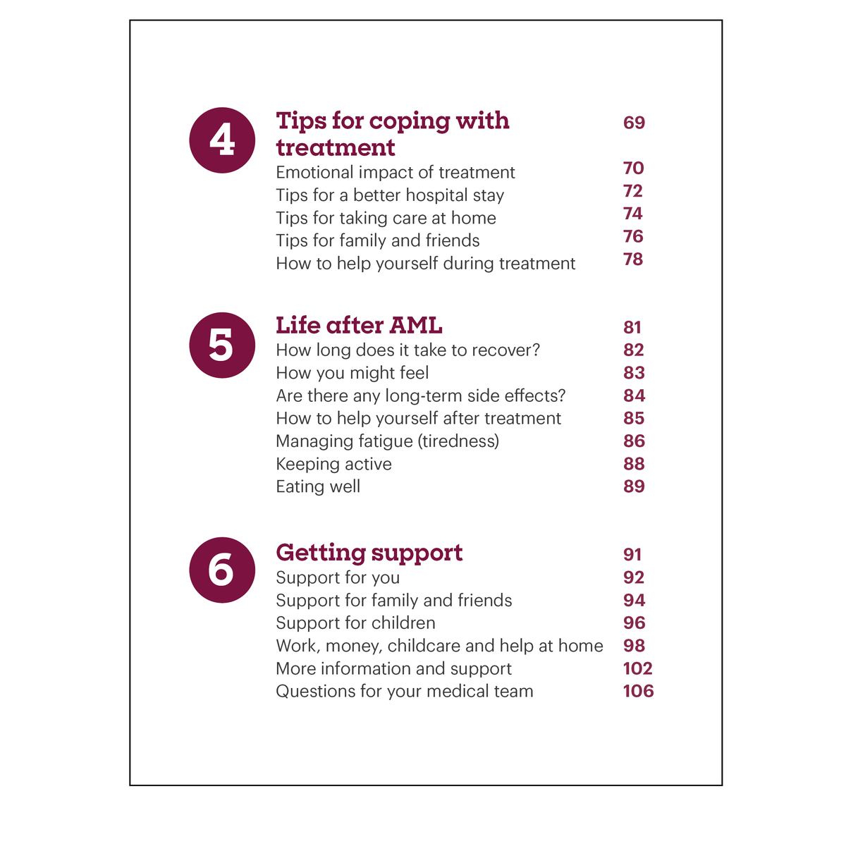 Acute myeloid leukaemia (AML) booklet | Blood Cancer UK Shop