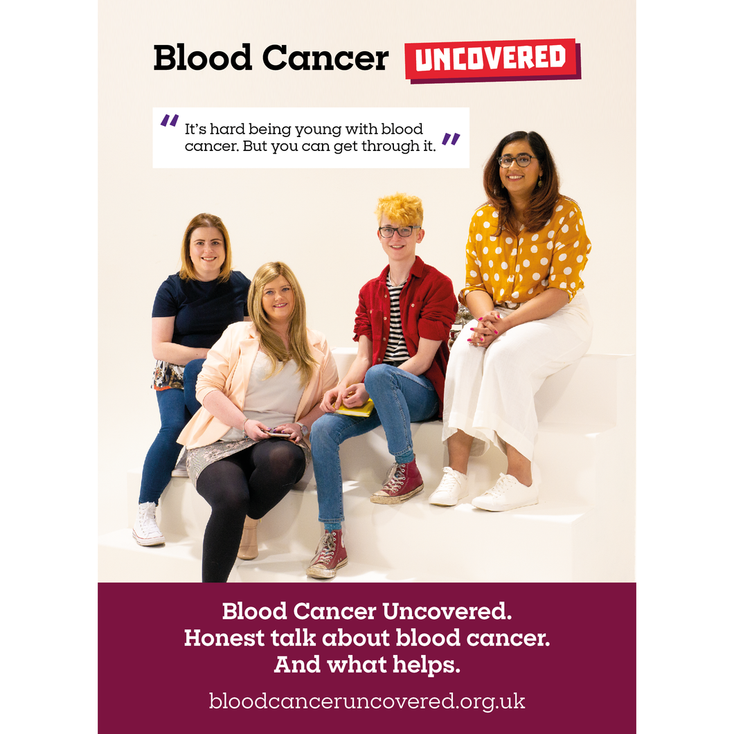 Blood cancer uncovered flyer for young people affected by blood cancer