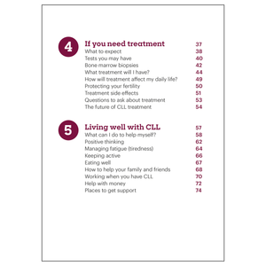 Chronic lymphocytic leukaemia (CLL) booklet and download