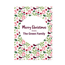 Load image into Gallery viewer, Merry Christmas personalised card
