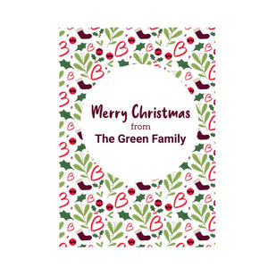 Merry Christmas personalised card