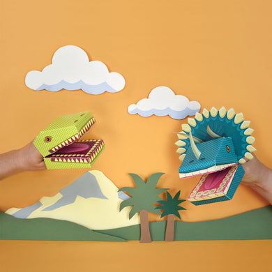 Create Your Own Dinosaur Puppets Kit