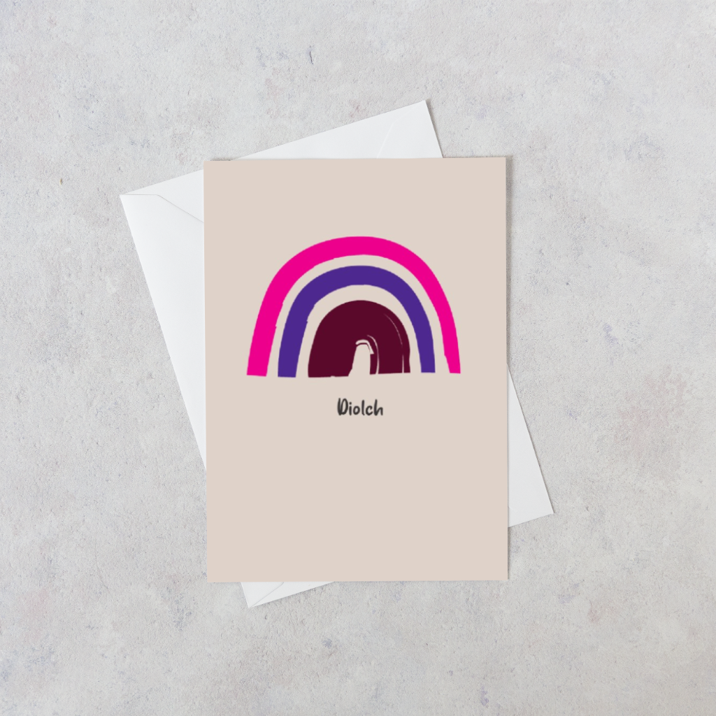 Diolch | Welsh Personalised Thank You Card