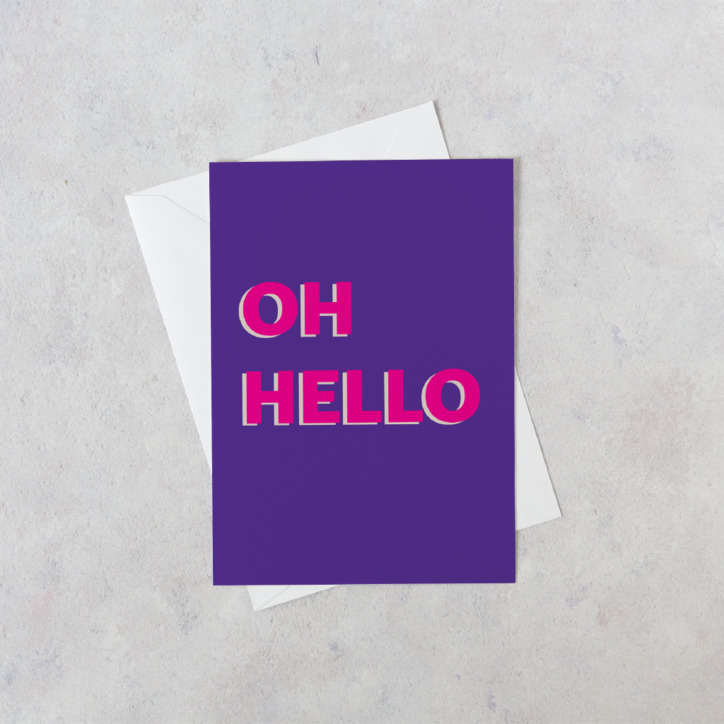 Personalised Oh Hello Card