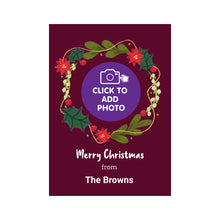 Load image into Gallery viewer, Photo upload personalised christmas card
