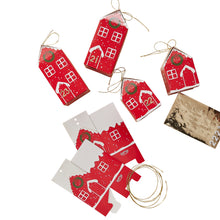 Load image into Gallery viewer, Red Festive House Advent Boxes