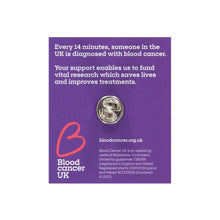 Load image into Gallery viewer, Blood Cancer UK Pin Badge Gold