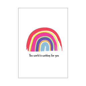 Personalised The world is waiting for you Card
