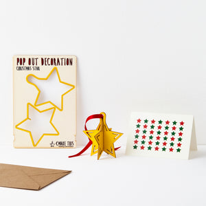 Star Pop Out Christmas Card