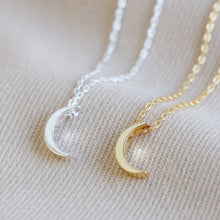 Load image into Gallery viewer, Crescent Moon Necklace in Silver